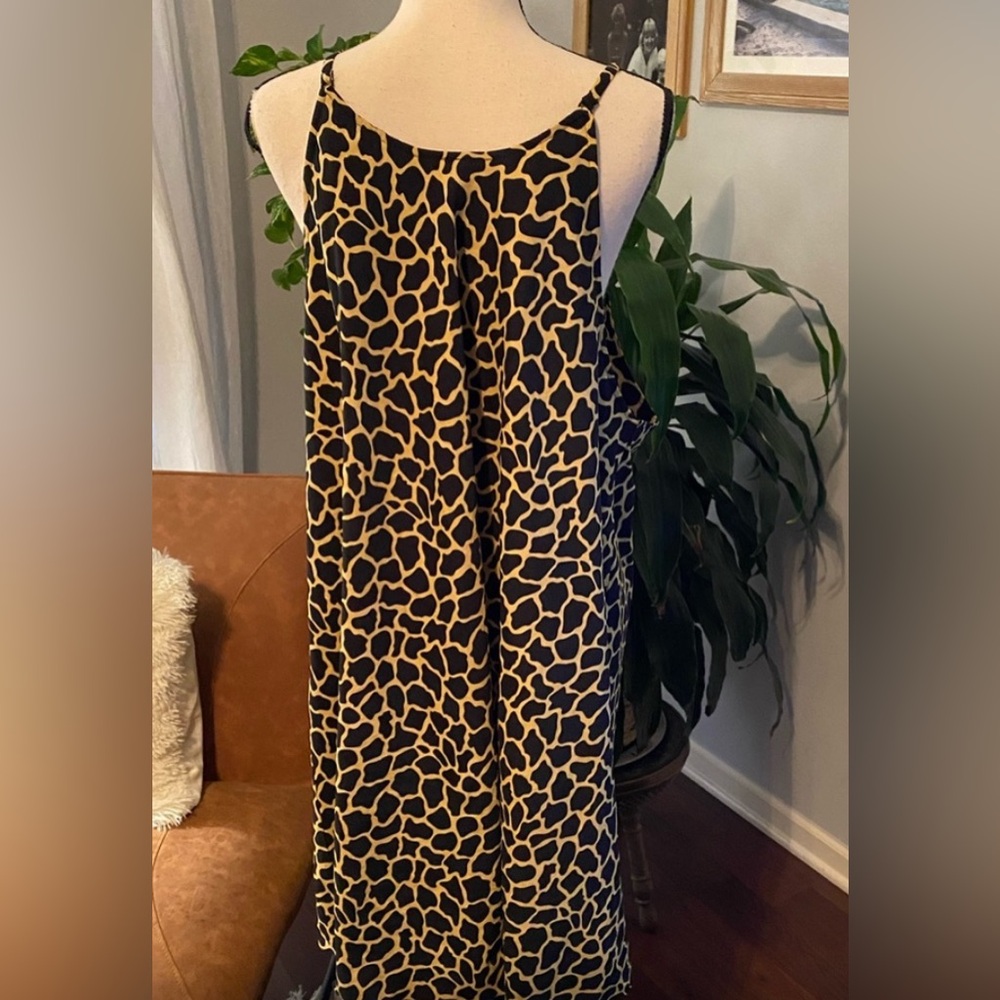 Rima Imar Black and Gold Animal Print Dress - Picture 3 of 4